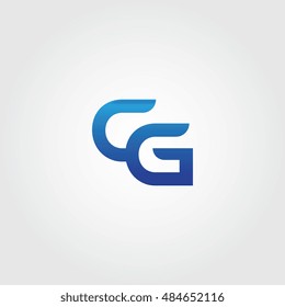The letters C and G combined Icon Logo Templates. CG Initial Vector Design Element For Download