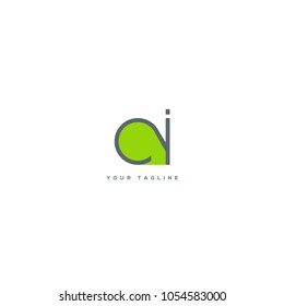 Letters C I, C & I joint logo icon vector template.
