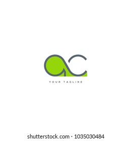 Letters A C, A & C joint logo icon vector template.
