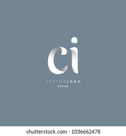 Letters C & I joint logo icon vector element.
