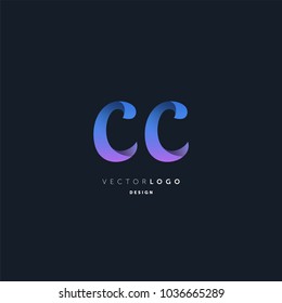 Letters C & C joint logo icon vector element.
