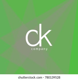 Letters C K business Logo icon template vector.