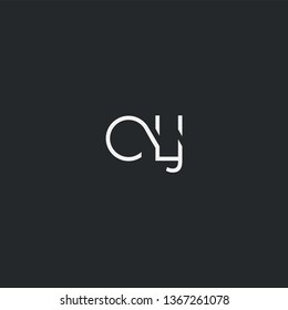 Letters C L J Joint logo icon vector element.
