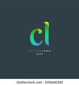 Letters C & L joint logo icon vector element.
