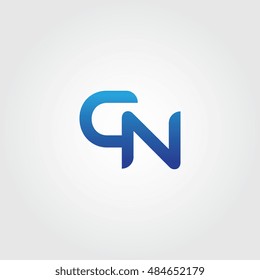 The letters C and N combined Icon Logo Templates. CN Initial Vector Design Element For Download