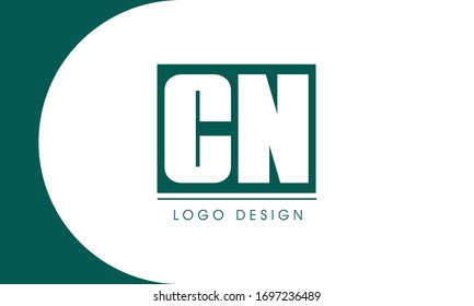 Letters C & N joint logo icon vector element.
