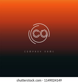 Letters C O Joint logo icon vector element.
