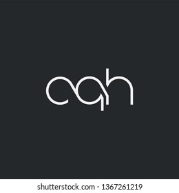 Letters C Q H Joint logo icon vector element.