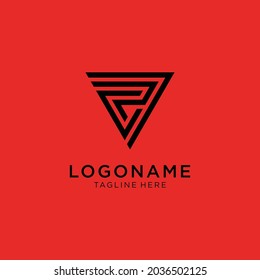 letters c r 7. logo vector design black.