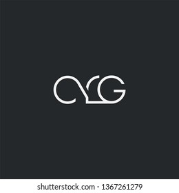 Letters C R G Joint logo icon vector element.