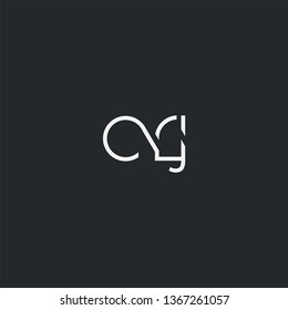 Letters C R J Joint logo icon vector element.