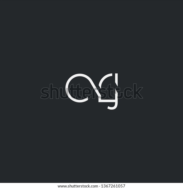 Letters C R J Joint Logo Stock Vector Royalty Free 1367261057