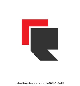Letters C R joint logo icon vector element.Abstract,Creative and unique alphabet letters CR,RC,C and R logo