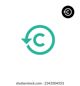 Letters C Reset arrow or any Re- logo design