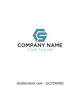 The letters c and s monogram logo