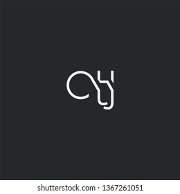 Letters C T J Joint logo icon vector element.