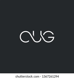 Letters C U G Joint logo icon vector element.