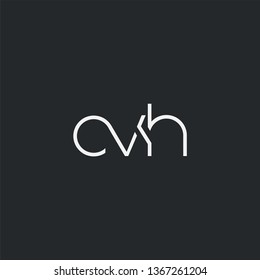 Letters C V H Joint logo icon vector element.