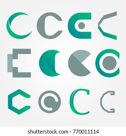 Letters C Vector Alphabet