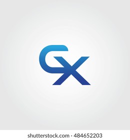 The letters C and X combined Icon Logo Templates. CX Initial Vector Design Element For Download