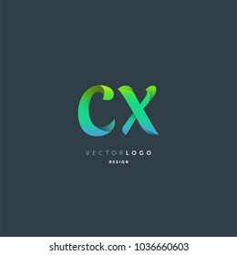 Letters C & X joint logo icon vector element.
