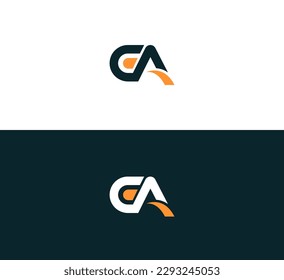 Letters CA, AC logo icon  vector template.