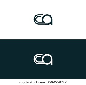 Letters CA, AC logo icon  vector template.