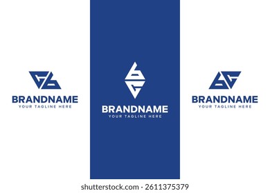 Letters CB and BC Triangle Logo, suitable for any business with CB or BC initials