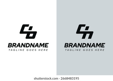Letters CB CH Dynamic Logo, for any business with CB BC CH HC initials