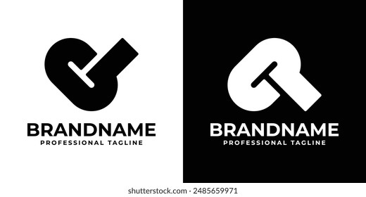 Letras CB CP Monograma Logo, adecuado para cualquier negocio