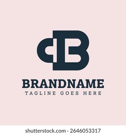 Letters CB Monogram Logo, suitable for any business with BC or CB initials