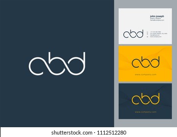 Letters CBD logo icon with business card vector template.

