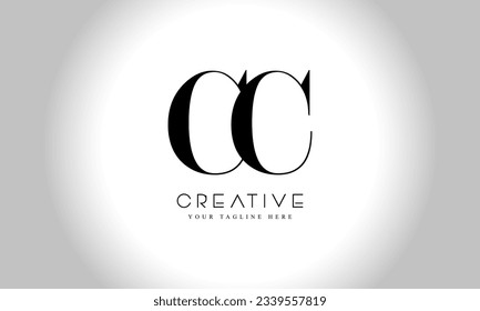 Buchstaben CC ursprüngliche Logo-Design-Vorlage