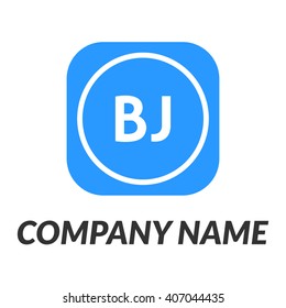 letters CC rounded square shape icon logo blue