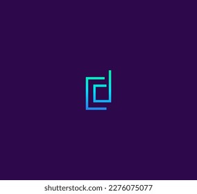 Letters CD, DC Logo mit minimalistischem Design. Buchstaben mit elegantem, einfachem und zwei Buchstaben-Design.