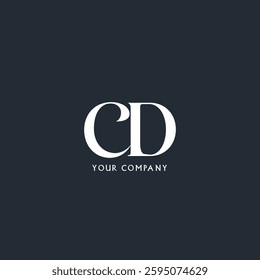 Letters CD Joint logo icon vector template.