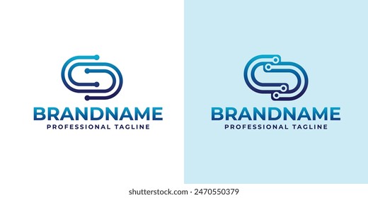Letters CD Technology Logo, Great for Tech Hardware and Electronics Brands