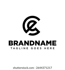 Letras CE o CE Monogram Logo, adecuado para cualquier marca con iniciales CE o CE