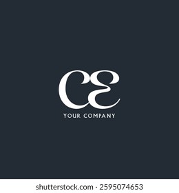Letters CE Joint logo icon vector template.