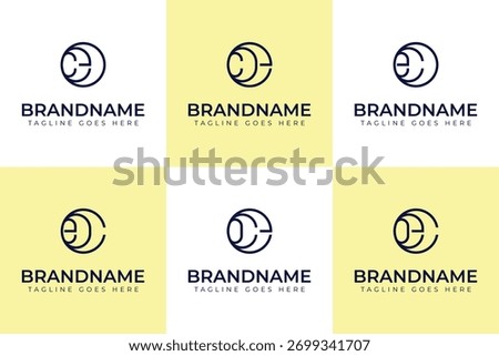 Letters CEO COE ECO EOC OCE OEC Monogram Logo, suitable for any business