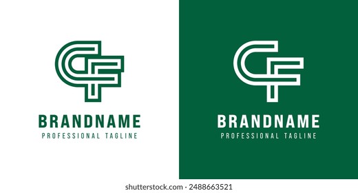 Letters CF Monogram Logo, suitable for any business with FC or CF initials
