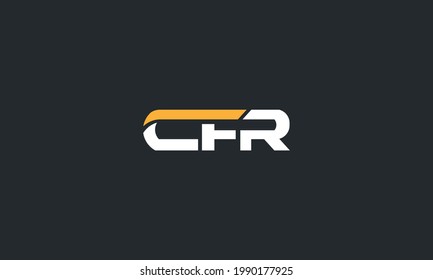 diseño de logotipo de cfr o concepto de logotipo de cfr