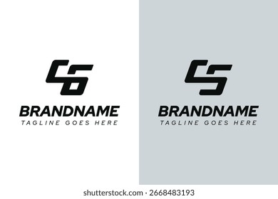 Buchstaben CG CS Dynamic Logo, für jedes Unternehmen mit CG GC CS SC Initialen