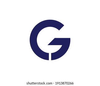 Letters cg and gc logo design vector template