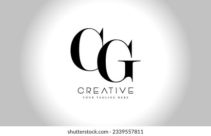 Letters CG initial logo design template