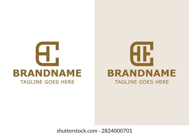 Letters CH and CEH Monogram Simple Logo Set, for HC CHE EHC ECH HEC HCE initials Brand