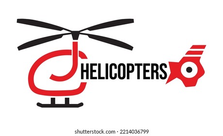 Letters CJ Clever Mind Helicopter Logo Design Template