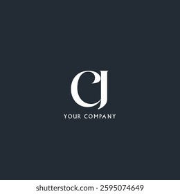 Letters CJ Joint logo icon vector template.