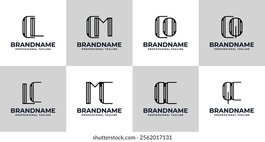 Letters CL LC CM MC CO OC CQ QC Stripe Logo