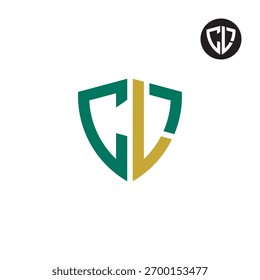 Letras CL Shield Diseño de Logo